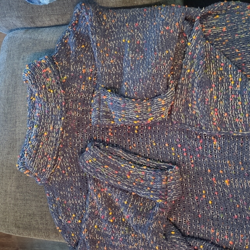 Pol cowl neck confetti sewater